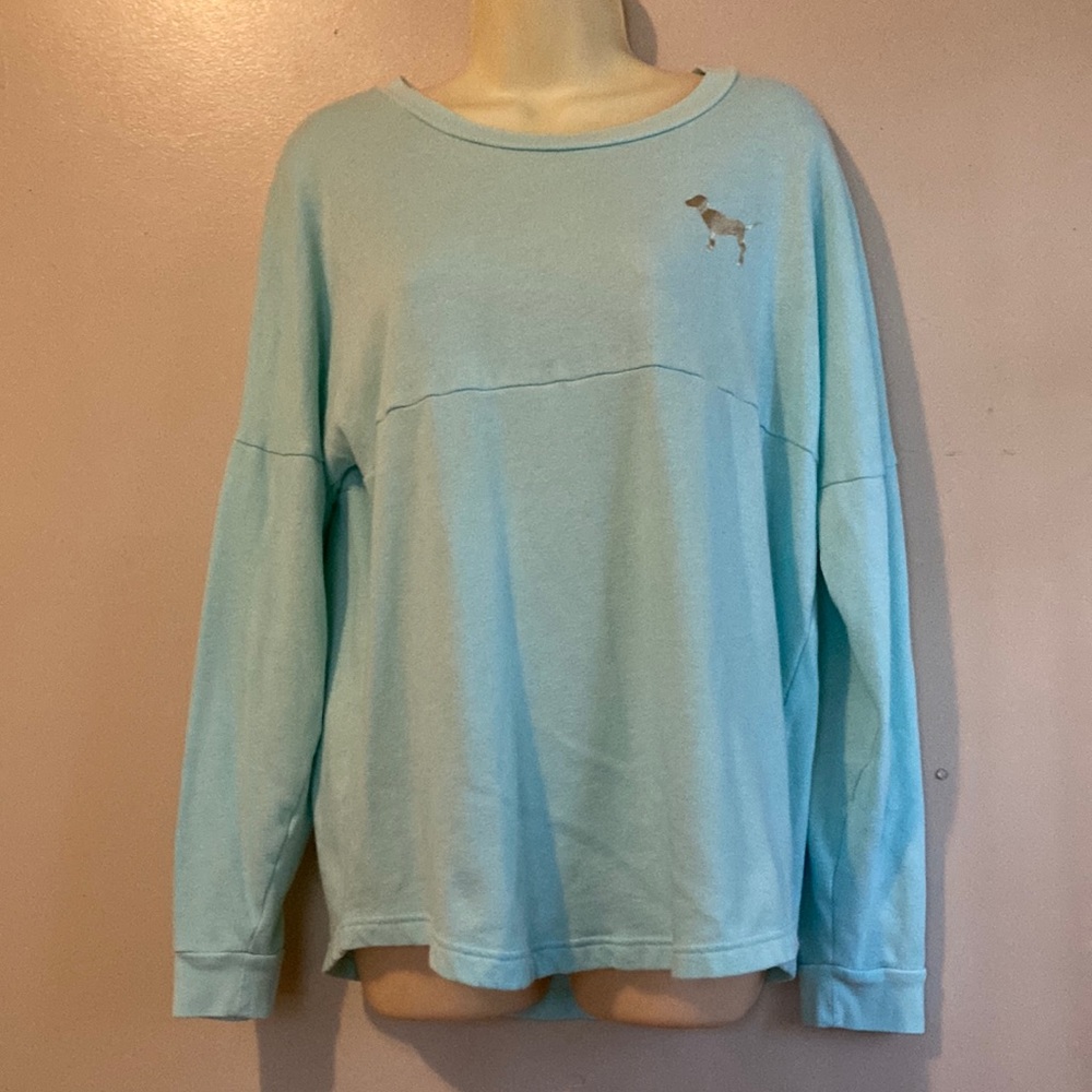 Victoria secret pink size s/p long sleeves light blue.